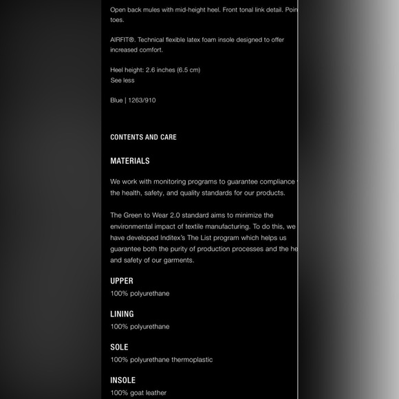 Zara blue patent leather chain link mules - Picture 3 of 3